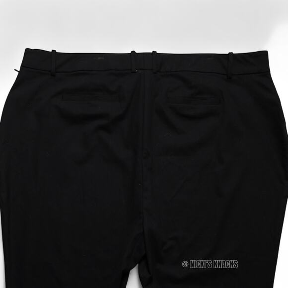 Ava & Viv Plus Size Capri Dress Pants Black Hook Closure Zip Fly Size 28 - Picture 6 of 10